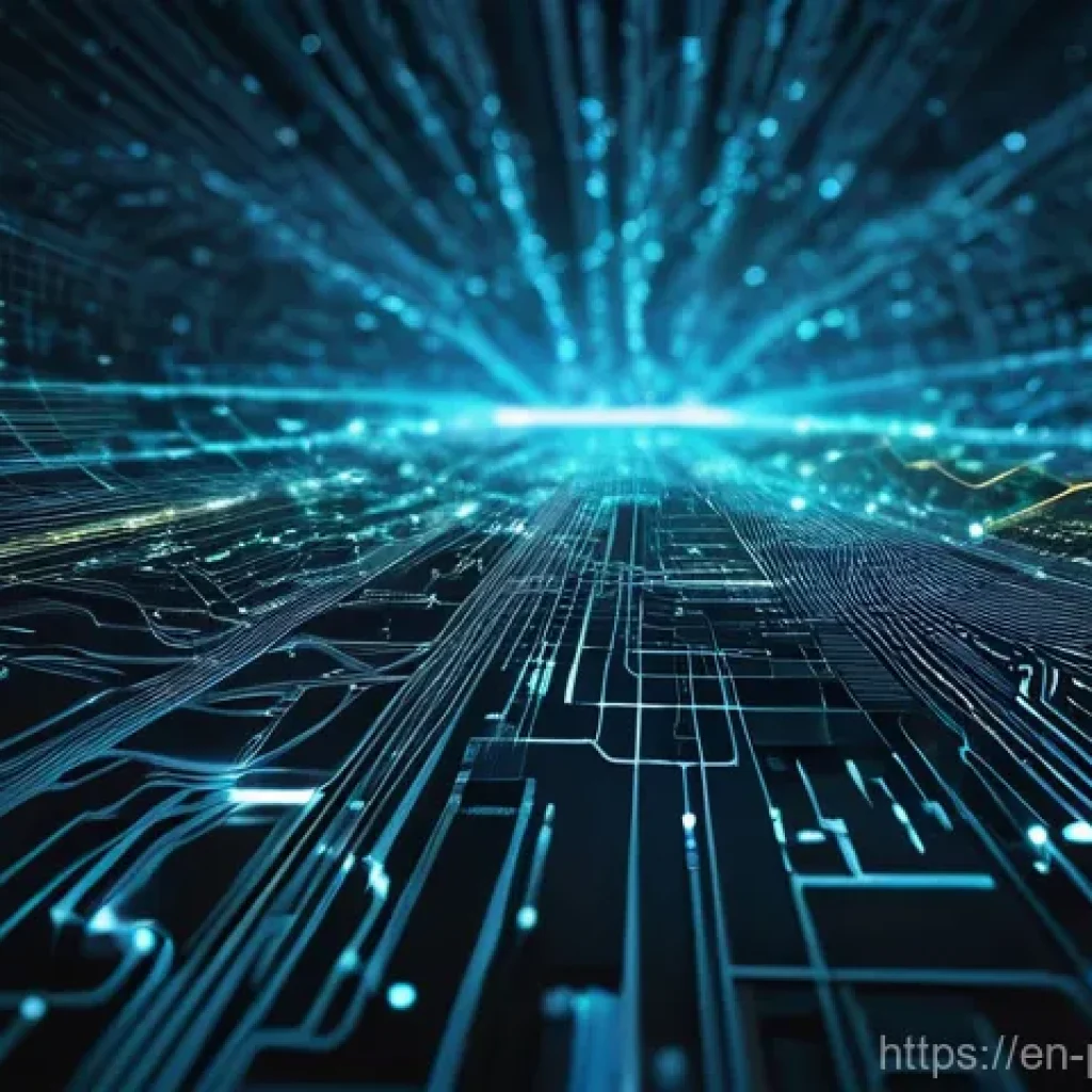 비즈니스 데이터 보호를 위한 솔루션 - **Prompt:** A dynamic and abstract visual representation of robust data encryption. Imagine glowing,...
